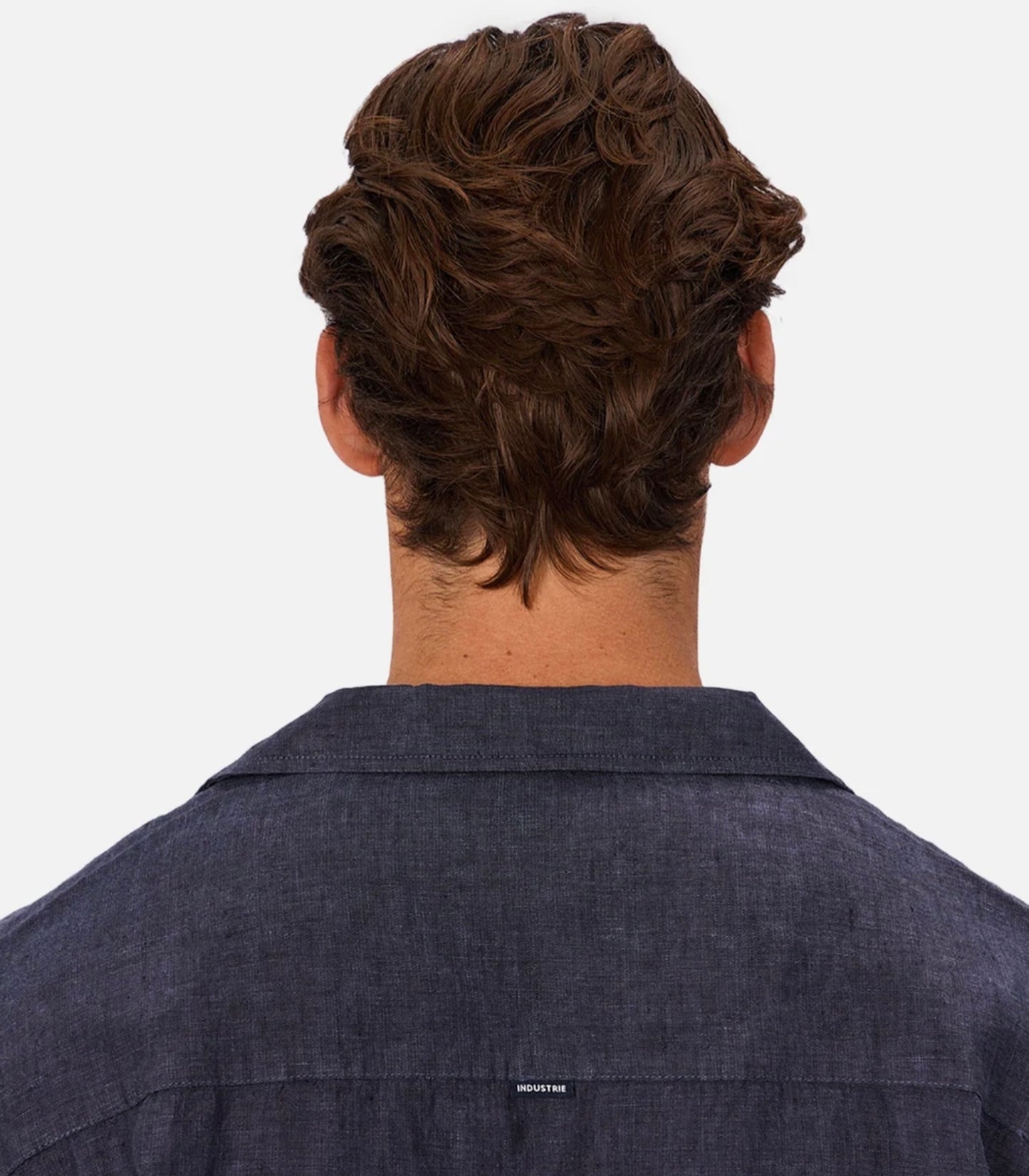 The St Martins Short Sleeve Linen Shirt - Denim by Industrie Clothing