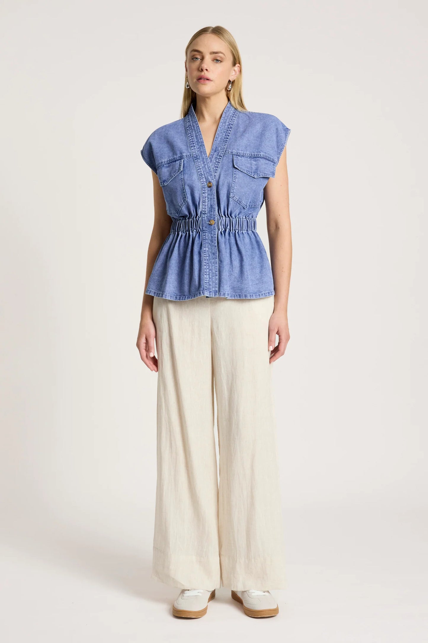 BODHI DENIM VEST - DENIM by Eb&ive