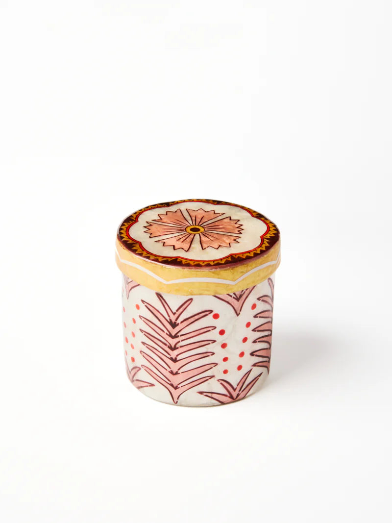 Samira Tall Box- Pink Flowers