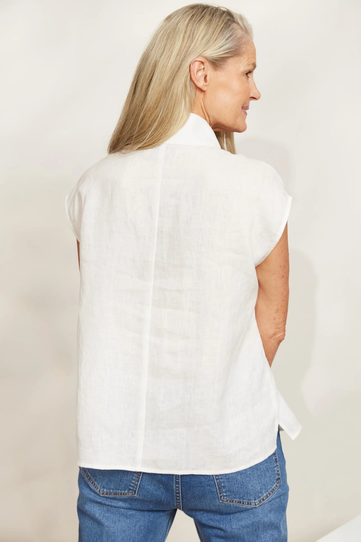 Halcyon Button Top by eb&ive - Opal