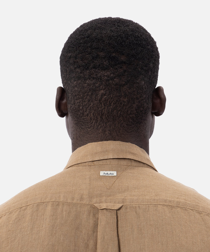 The Tennyson Linen L/S Shirt Brass by Industrie Clothing