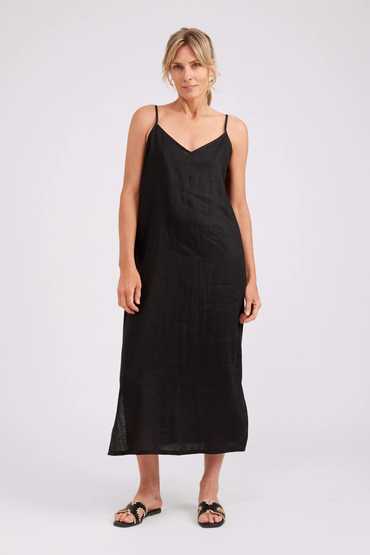 STUDIO TANK MAXI DRESS - BLACK by Eb&ive