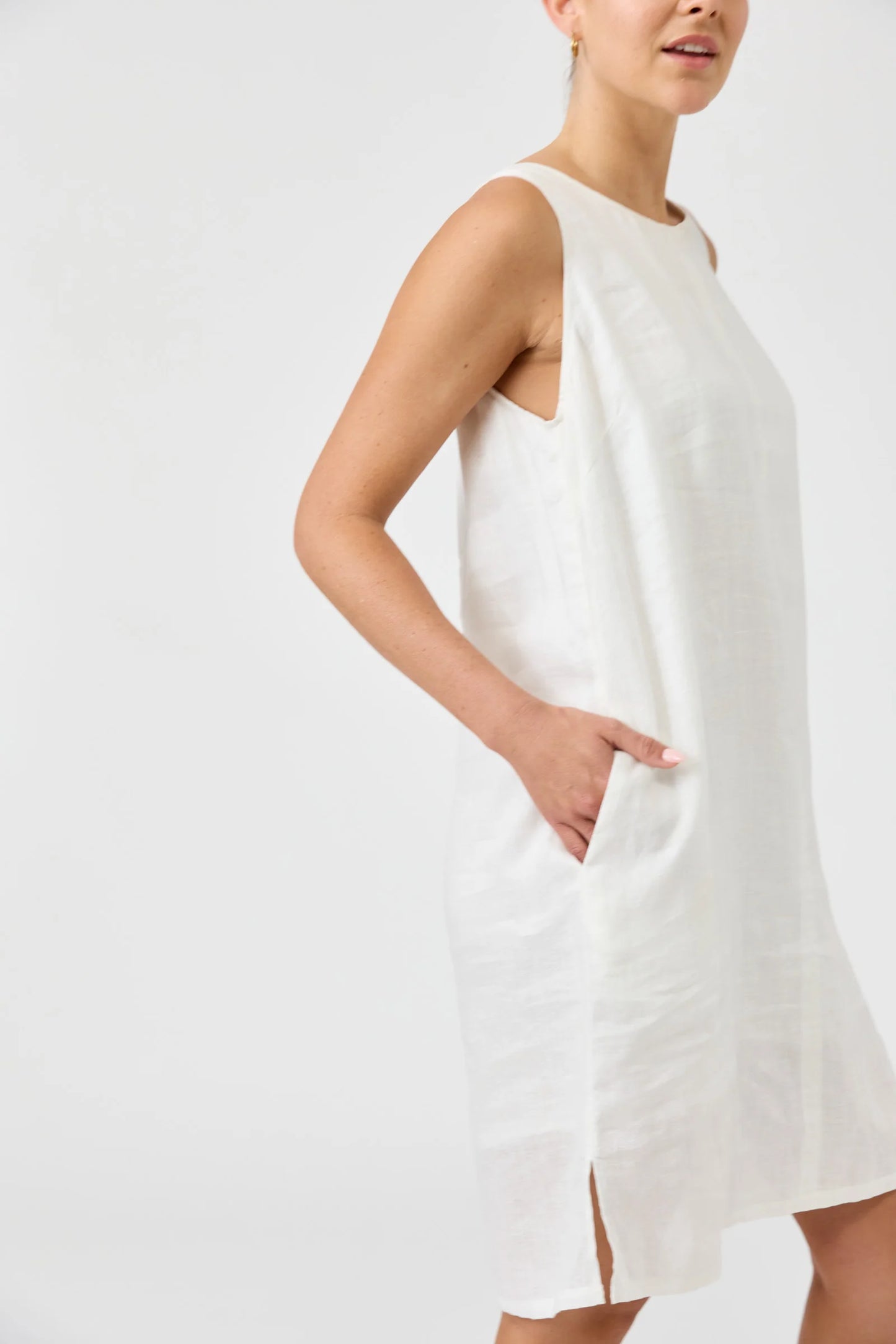 STUDIO MIDI DRESS - SALT by eb&ive