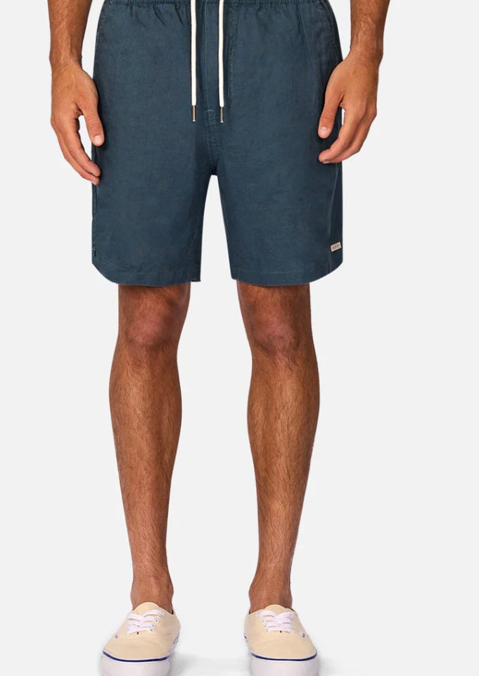 The Marina Linen Short - Deep Ocean by Industrie clothing