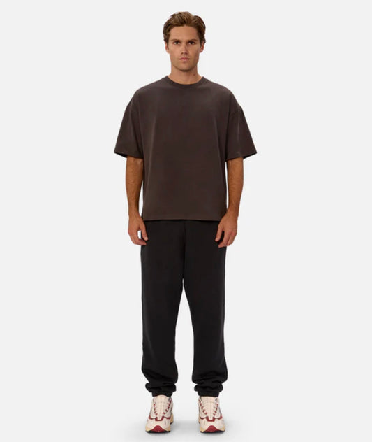 The New Del Sur Washed Trackpant - OD Black Acid by Industrie Clothing