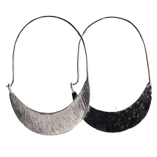 Silver Wash Earrings by Melanie Woods