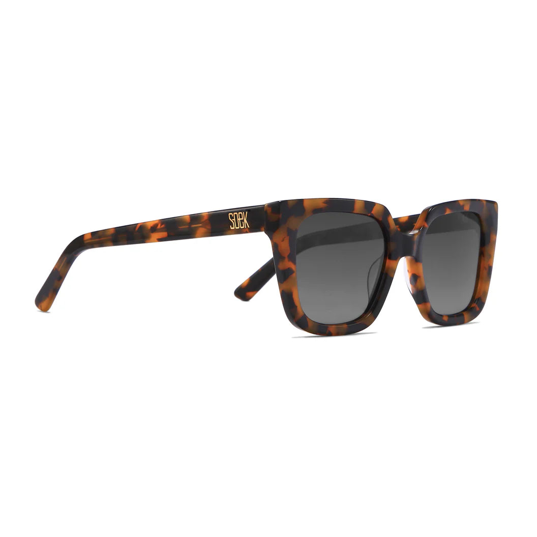 HARPER HONEY TORT - Bio Acetate Tortoise Frame Brown Graduated Polarised Lens by Soek