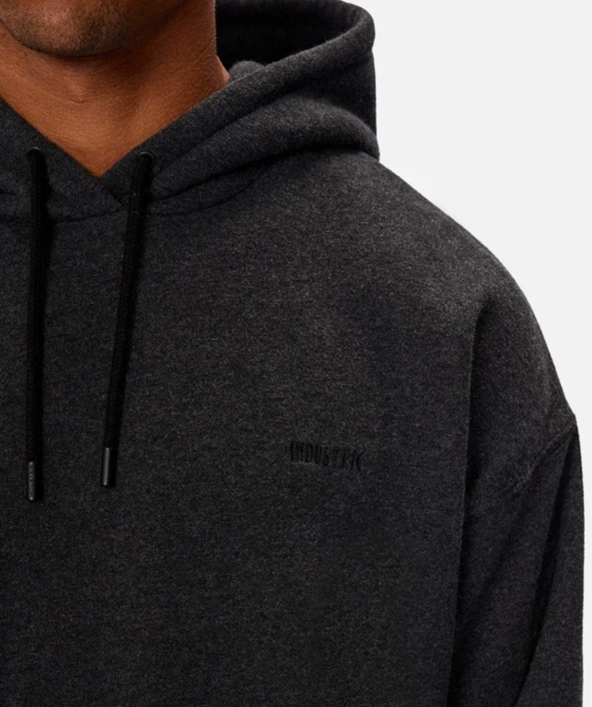 The Del Sur Marle Hoodie - Charcoal Marle by Industrie Clothing