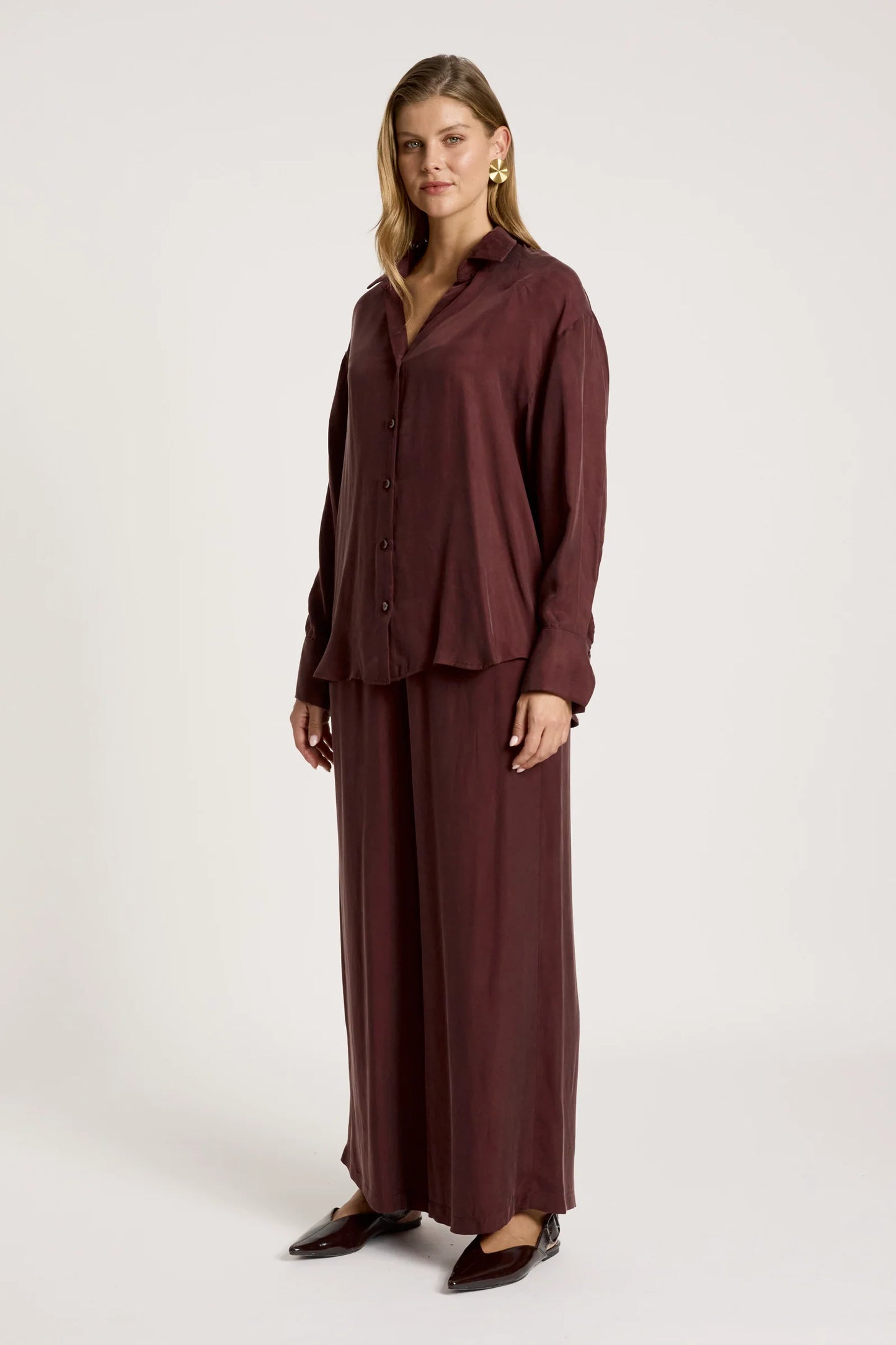 CALISTA SHIRT - MAHOGANY by Eb&ive