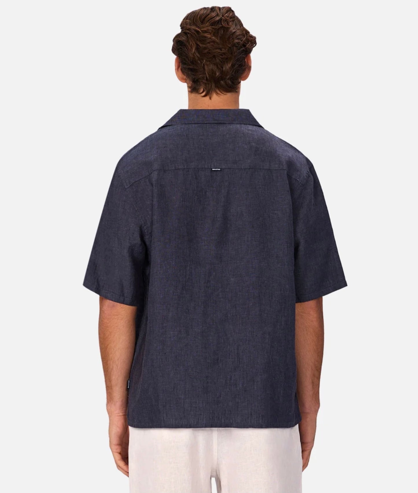The St Martins Short Sleeve Linen Shirt - Denim by Industrie Clothing