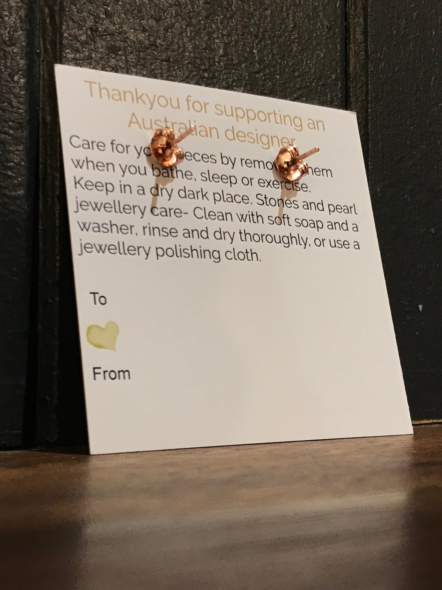 Euro Rose Gold Earrings by Melanie Woods