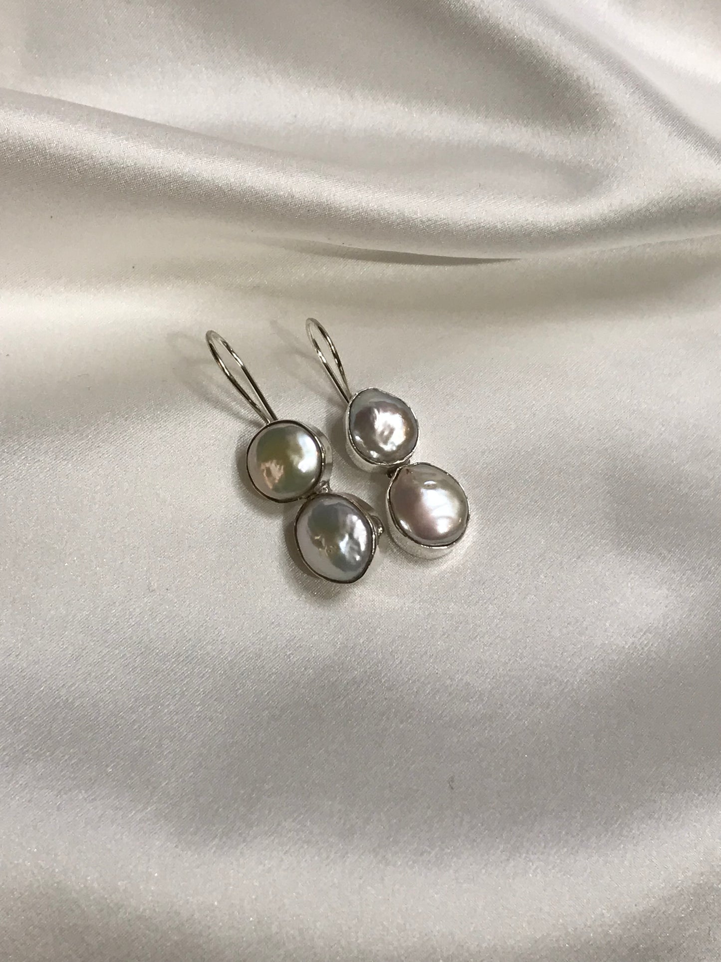 Coin Pearl Earrings Lux by Melanie Woods