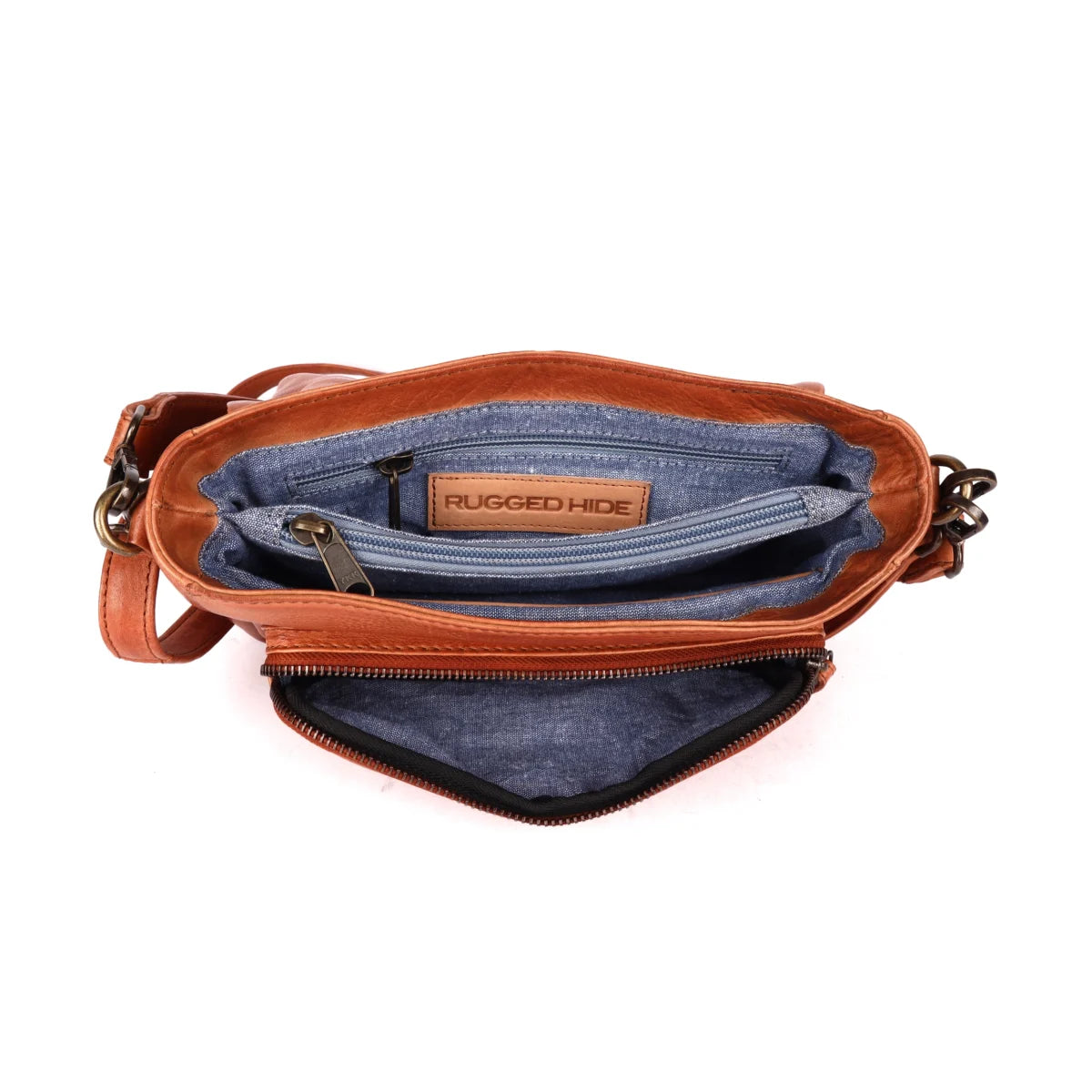 Rugged Hide Leigh Bag - Cognac
