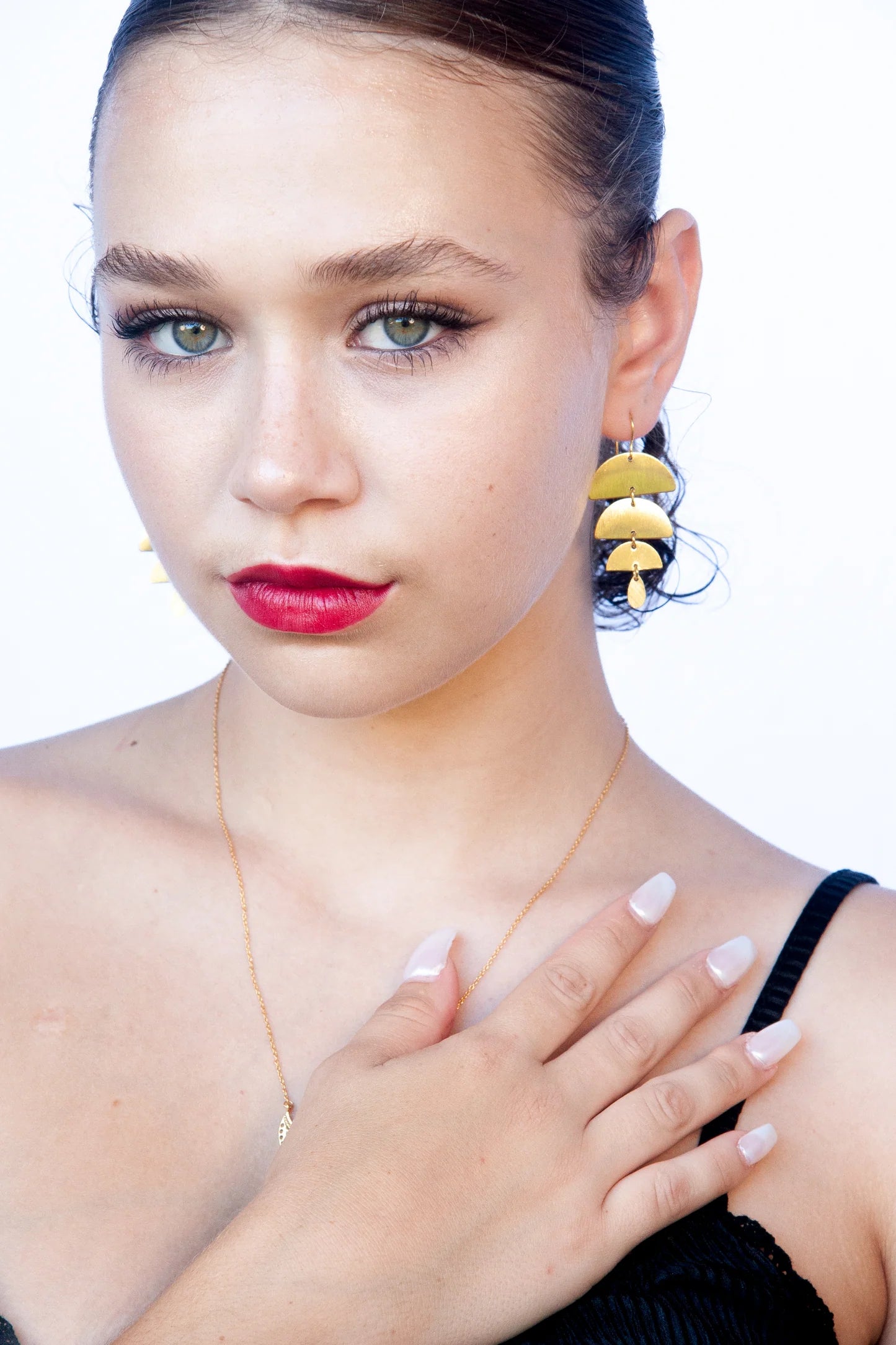 Euro Gold Earrings by Melanie Woods