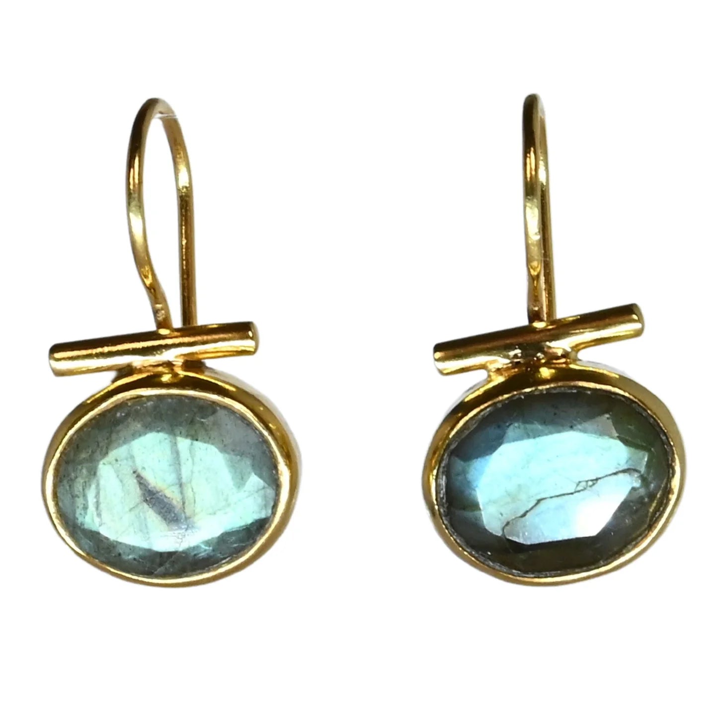Black Onyx Euro Gold Earrings by Melanie Woods 3 Colours