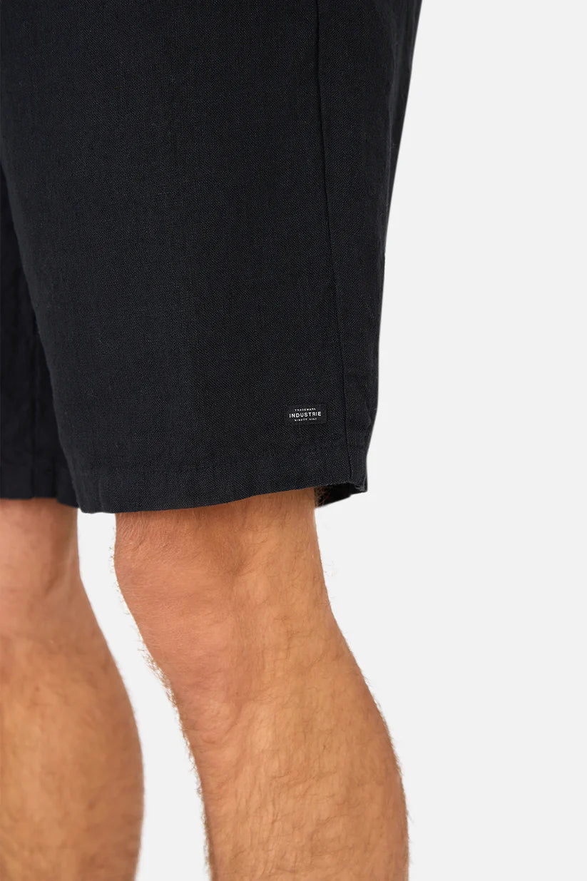 The Baller Linen Short Black by Industrie Clothing