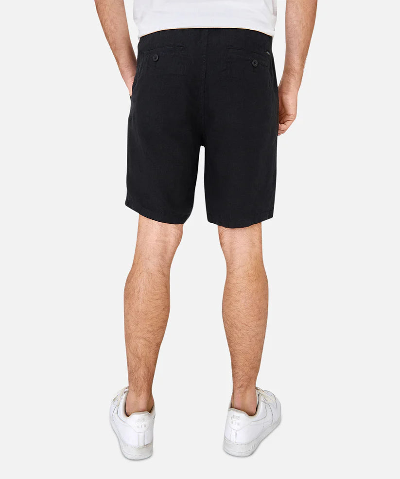 The Baller Linen Short Black by Industrie Clothing