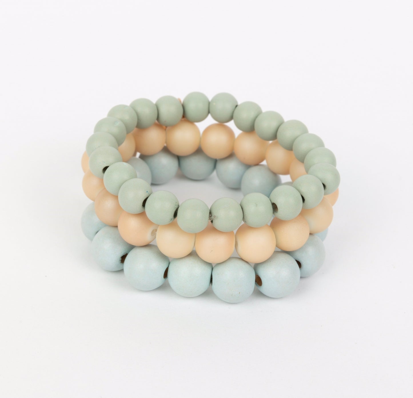 Wonder Stack Bracelet Set of 3 - Blue with Green