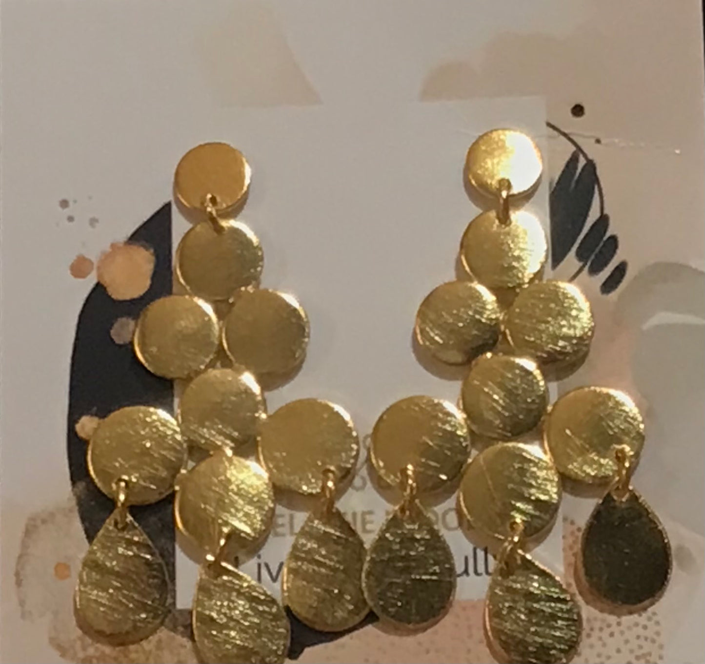 Euro Gold Earrings by Melanie Woods