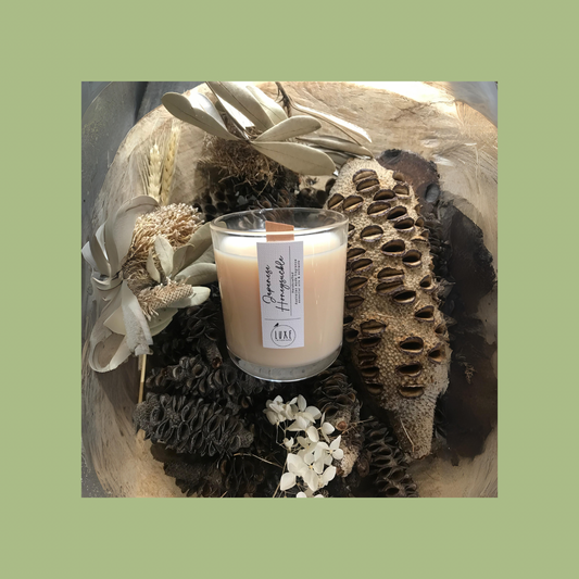 Japanese Honeysuckle Wood Wick Candle
