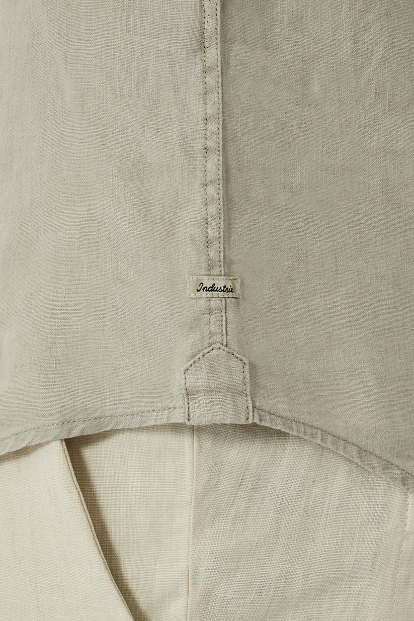 The Tennyson Linen L/S Shirt Light Army by Industrie Clothing