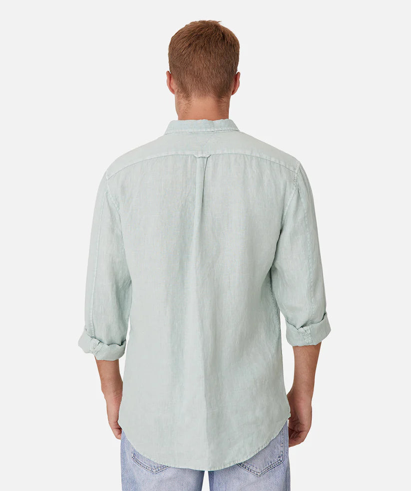 The Tennyson Linen L/S Shirt Jade by Industrie Clothing