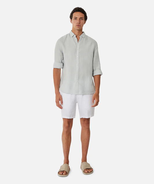 The Tennyson Linen L/S Shirt Cyan by Industrie Clothing