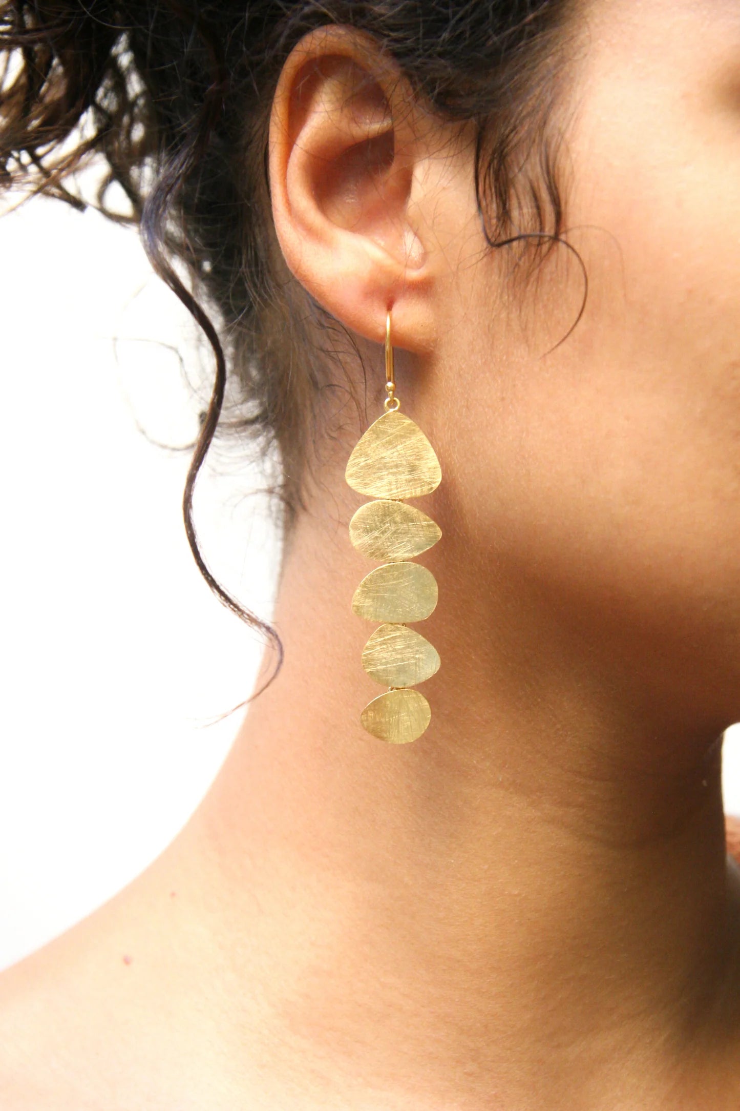 Euro Gold Earrings by Melanie Woods Worn By Sofia on Master Chef.