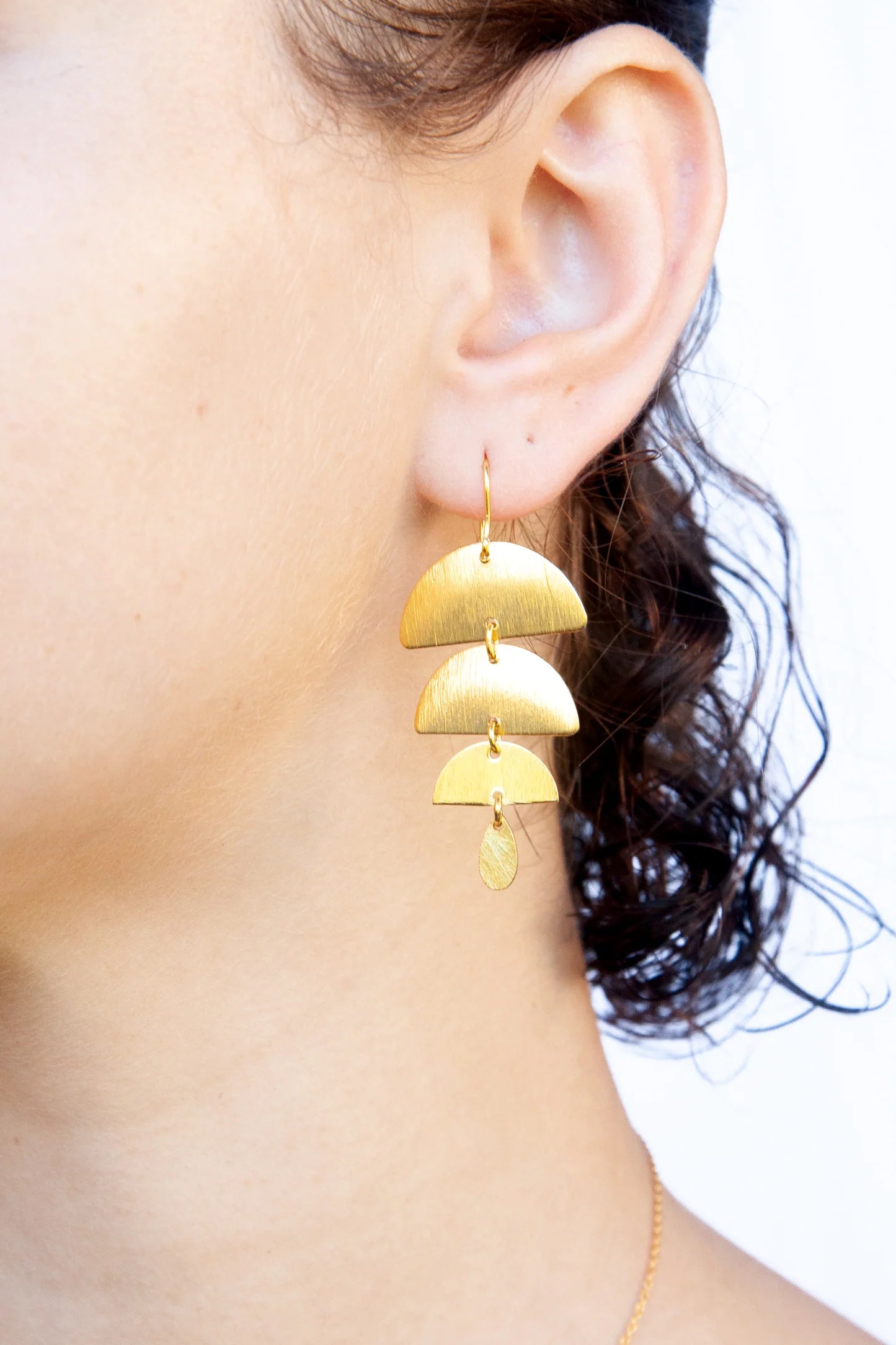 Euro Gold Earrings by Melanie Woods