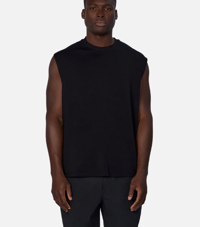 The Freeman Sleeveless Tee - Black by Industrie clothing
