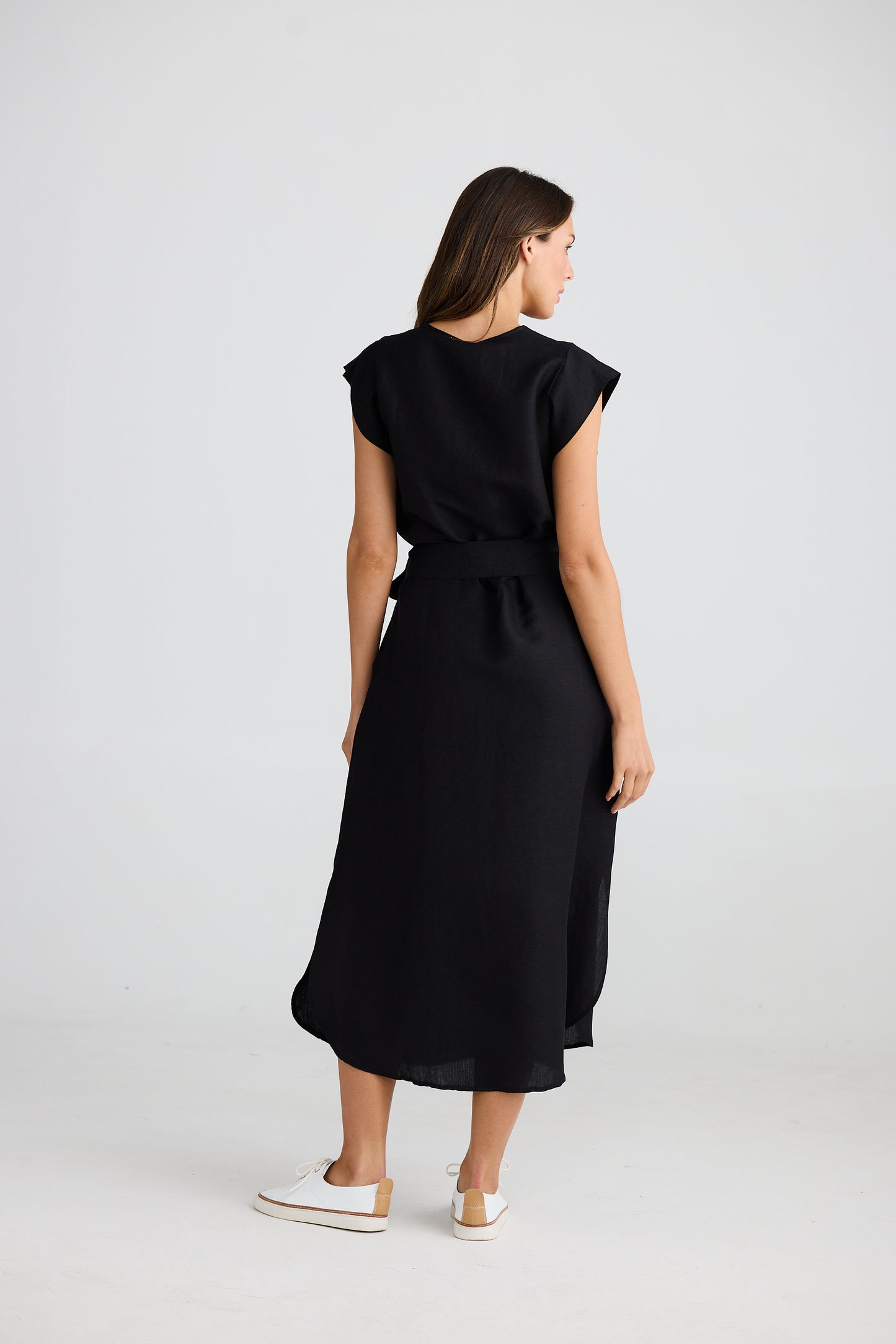 Sebou Dress by The Shanty - Black Linen Blend