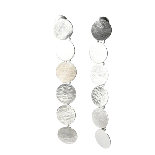 Euro Silver Wash Earrings by Melanie Woods