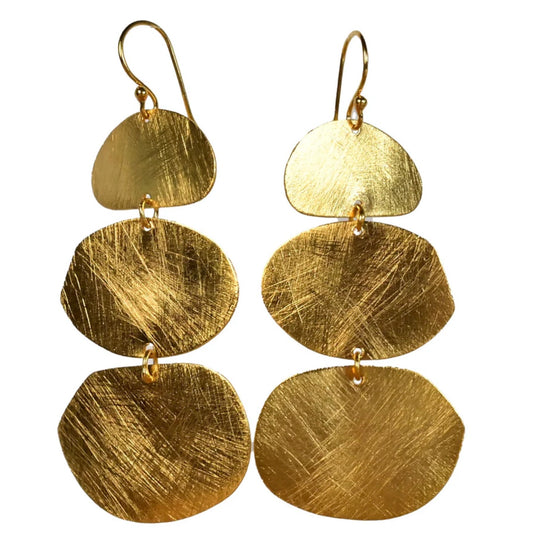 Euro Gold Earrings by Melanie Woods