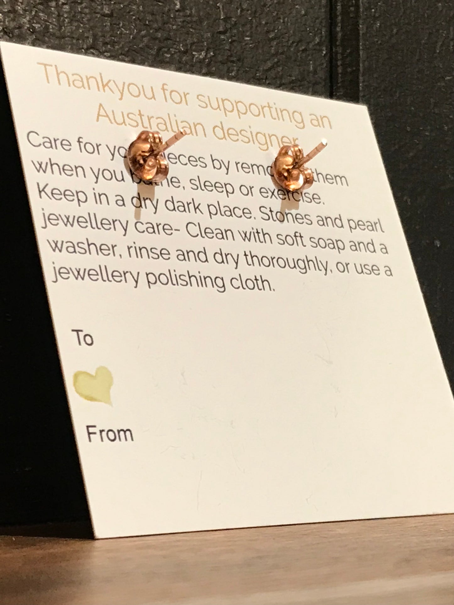 Euro Rose Gold Earrings by Melanie Woods