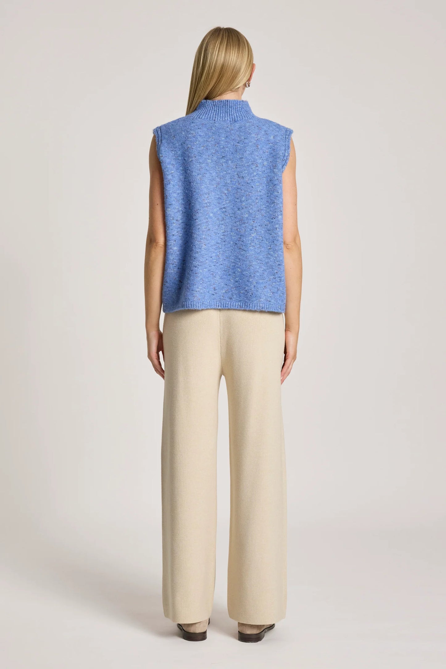 ZARDA KNIT VEST - LAKE by Eb&ive