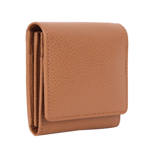 Rugged Hide Leonora Wallet - Camel