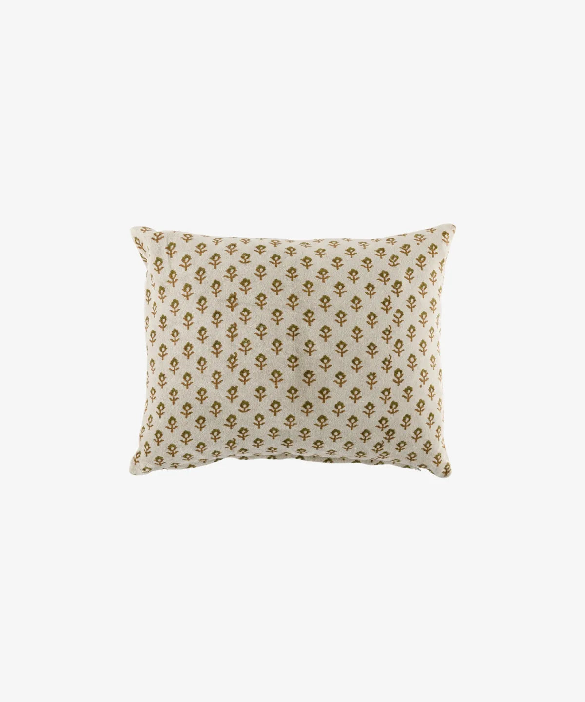 Flower Handblock Velvet Cushion
