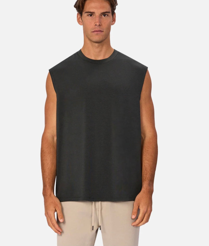 The Freeman Sleeveless Tee - Elm by Industrie clothing
