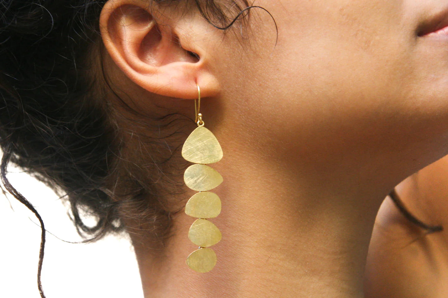 Euro Gold Earrings by Melanie Woods Worn By Sofia on Master Chef.