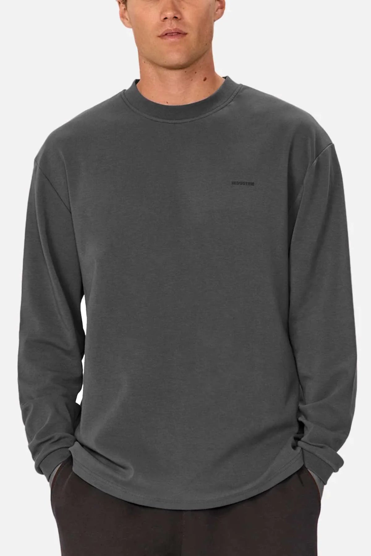 The Newport L/S Tee - Onyx by Industrie Clothing