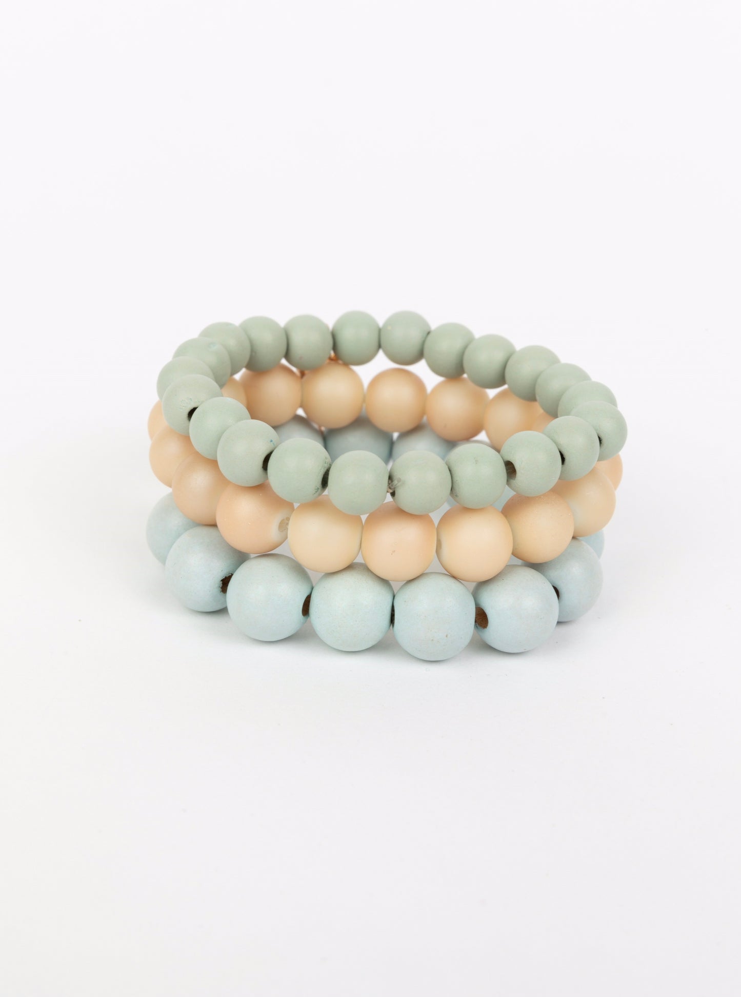 Wonder Stack Bracelet Set of 3 - Blue with Green