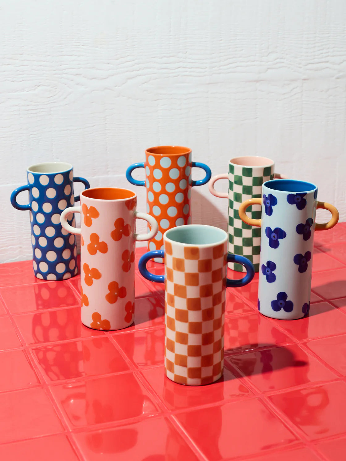 Griffe Tan Check Bud Vase
