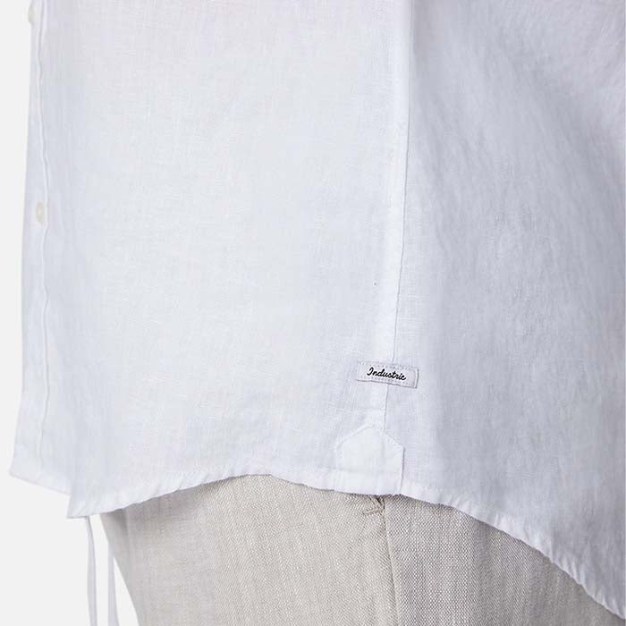 The Tennyson Linen L/S Shirt White by Industrie Clothing