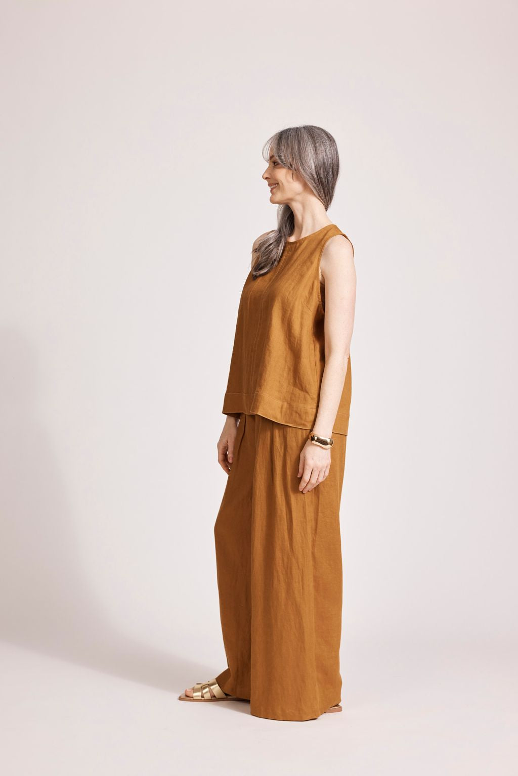 MIRAMAR TANK TOP - CARAMEL by eb&ive