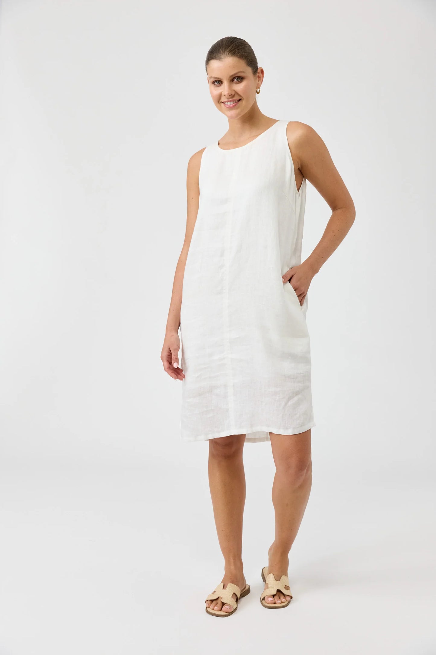 STUDIO MIDI DRESS - SALT by eb&ive
