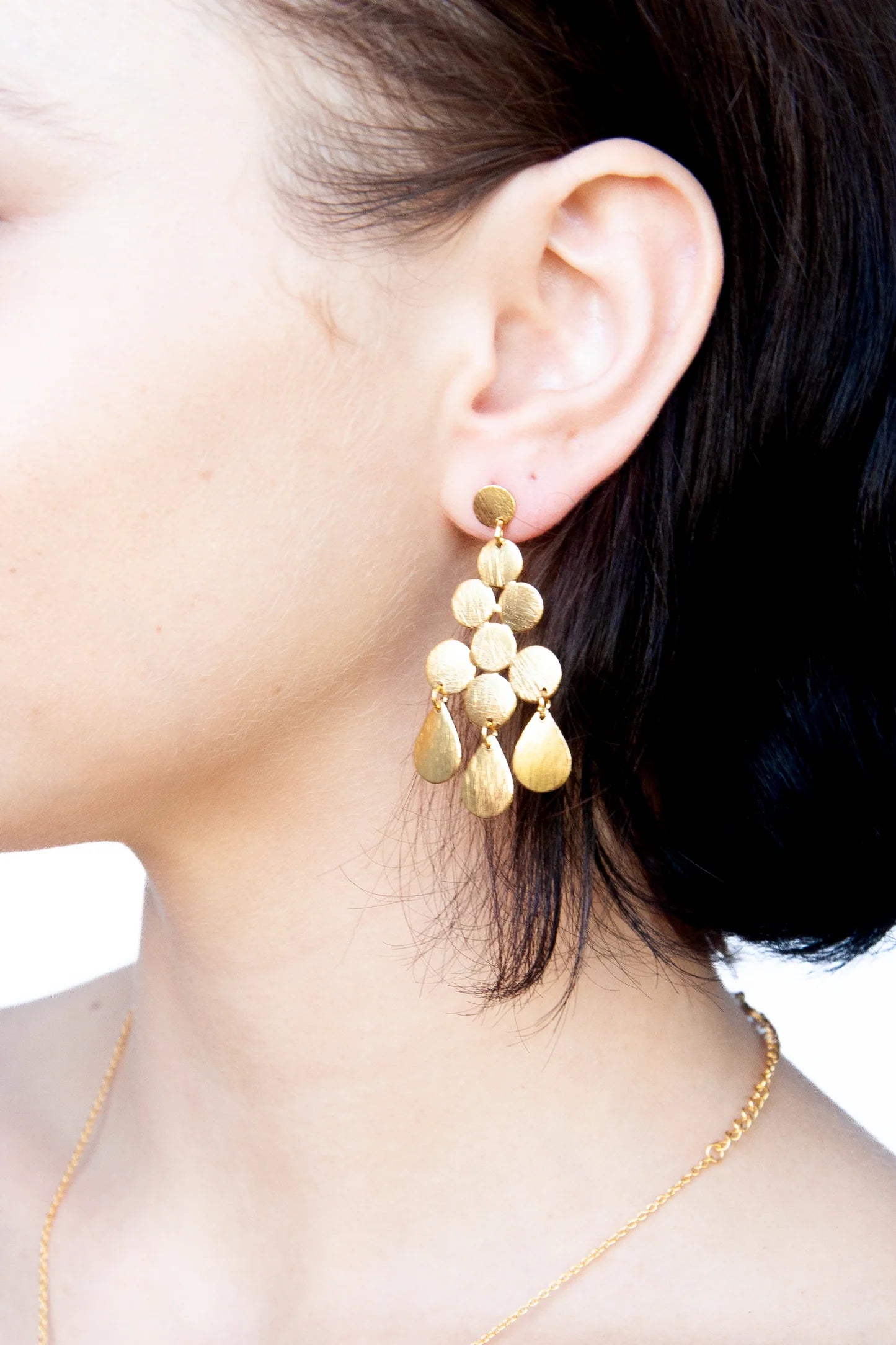 Euro Gold Earrings by Melanie Woods