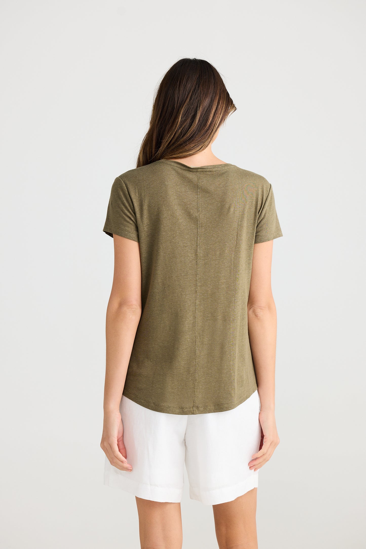 Monza Tee Olive by The Shanty