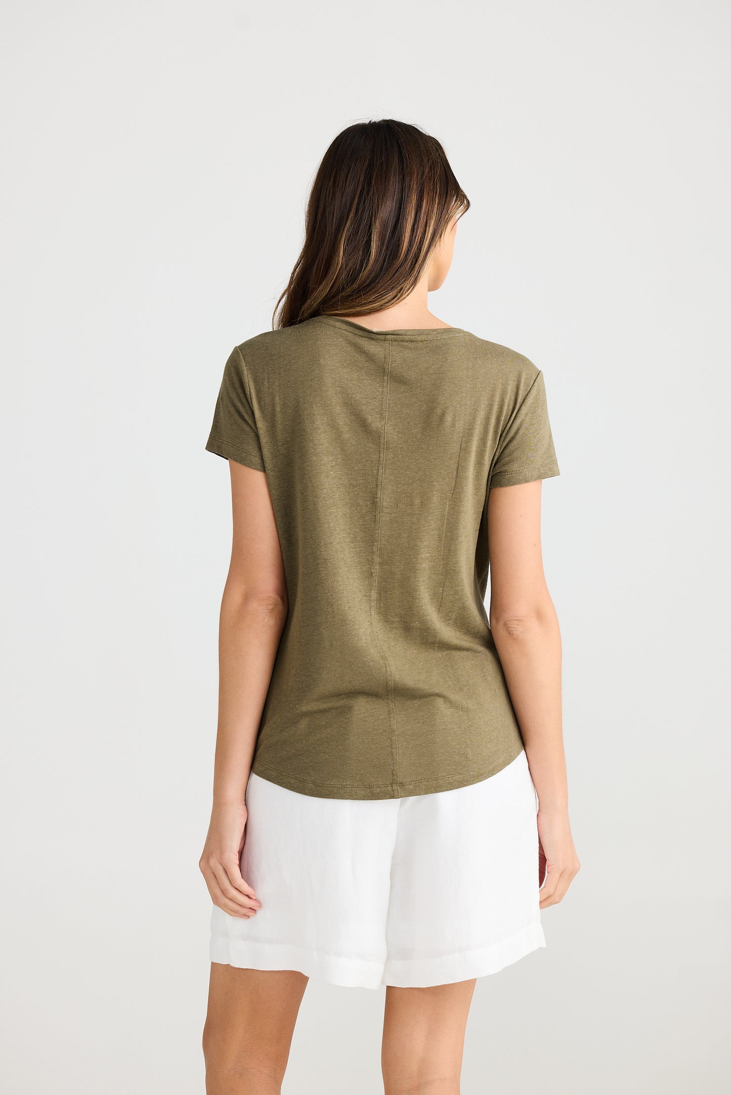 Monza Tee Olive by The Shanty