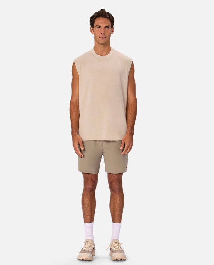 The Freeman Sleeveless Tee - Dune by Industrie clothing