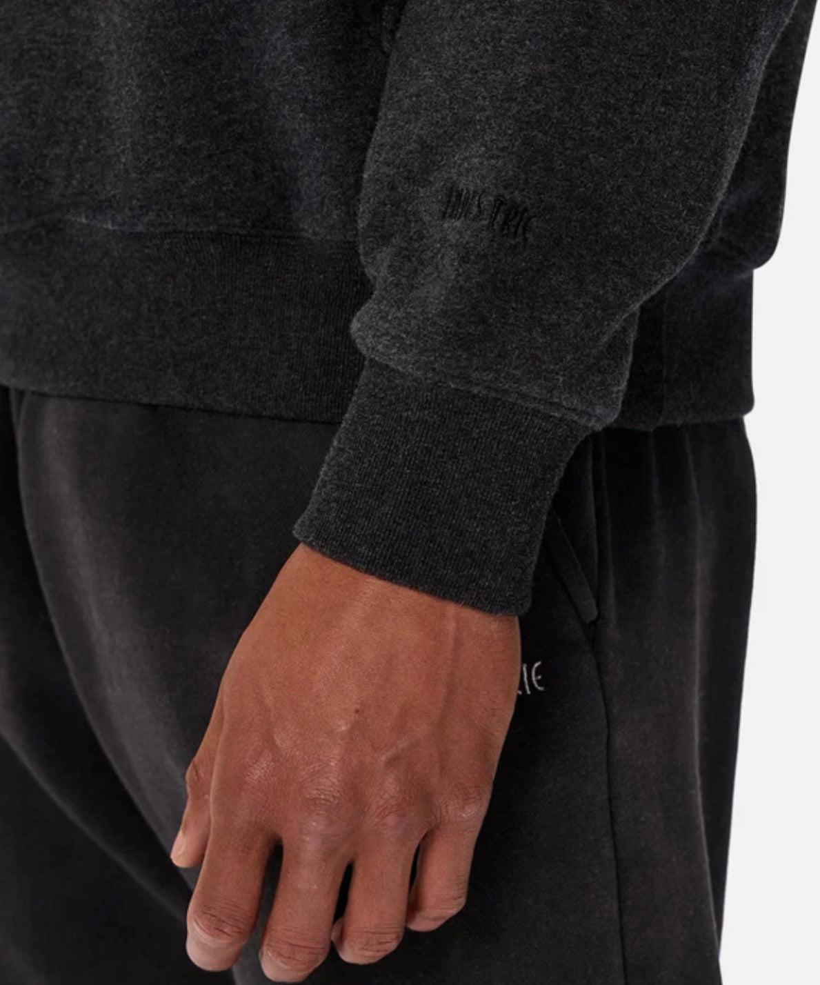 The Del Sur Marle Hoodie - Charcoal Marle by Industrie Clothing